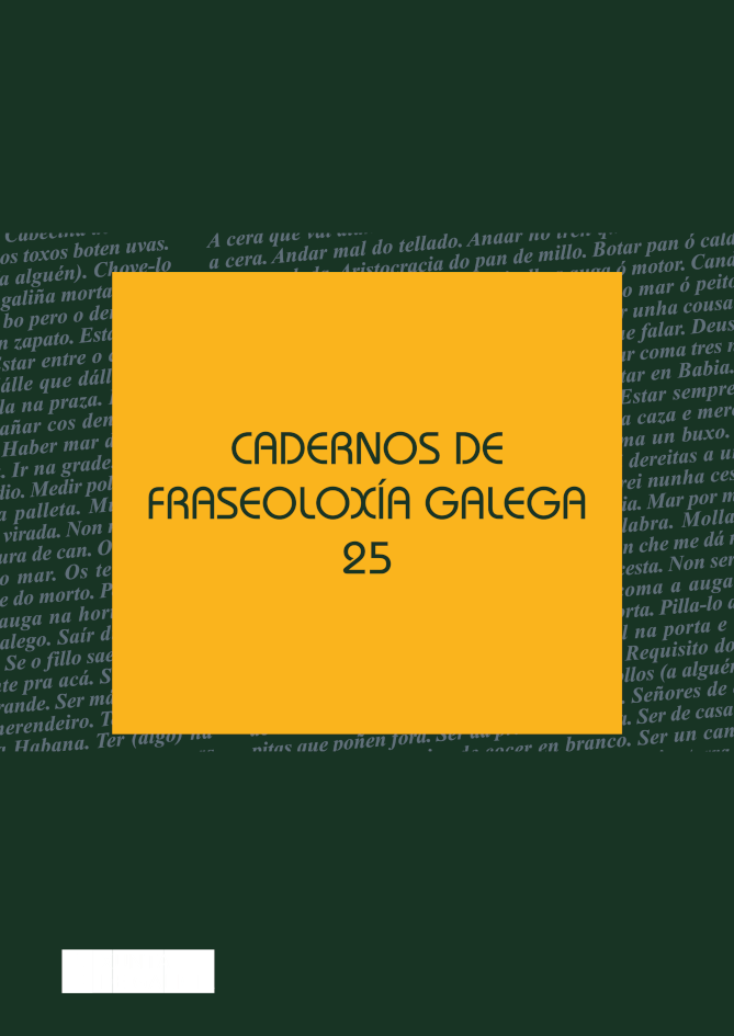 Logo Cadernos de Fraseoloxía Galega 25